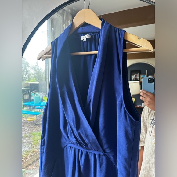 ARITZIA WILFRED | Sabine silk dress in *Royal Blue | size medium - Picture 4 of 8
